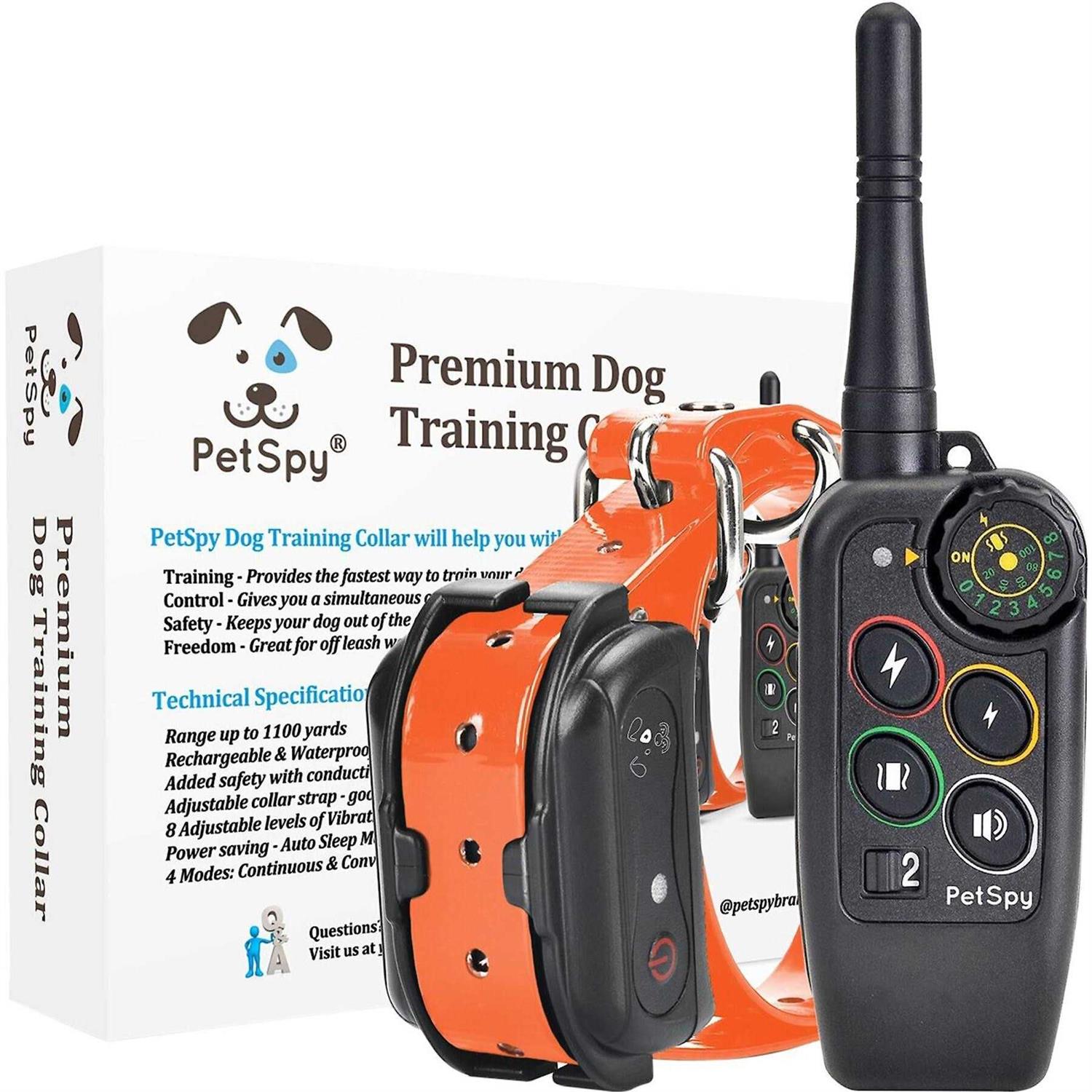PetSpy Premium Dog Training Shock Collar for Dogs with Vibration Shock and Beep - Pet Supplies online store