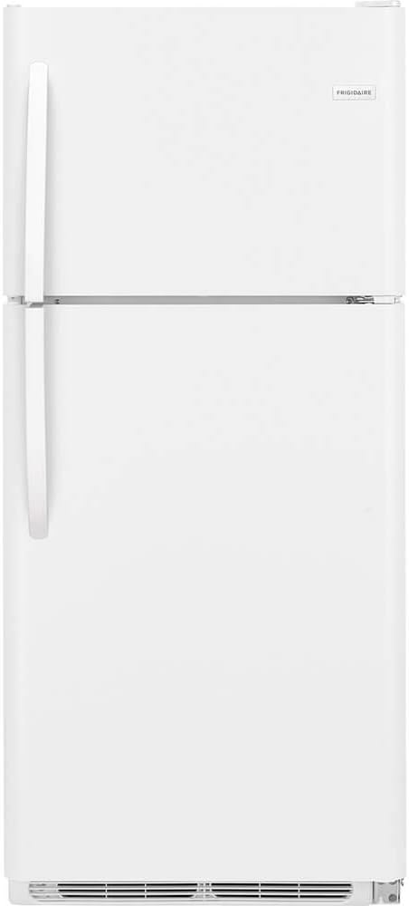 Frigidaire FFTR2021TW 30 Inch Freestanding Top Freezer Refrigerator with 20.4 cu. ft. Total Capacity, 2 Glass Shelves, 5.1 cu. ft. Freezer Capacity