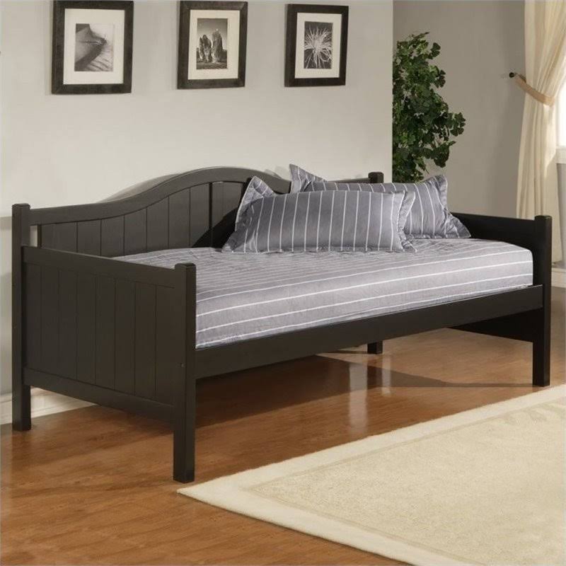 Bowery Hill Twin Cottage Beadboard Daybed in Black - BH-211155