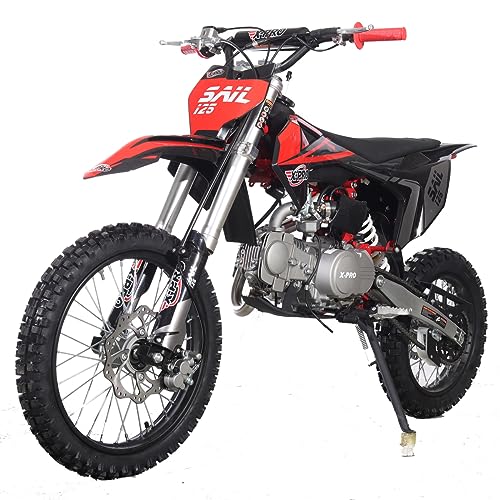 X-PRO Sail 125cc Zongshen Brand Engine Dirt Bike with 4-Speed Manual Transmission! Kick Start, Big 17"/14" Tires! (Orange)