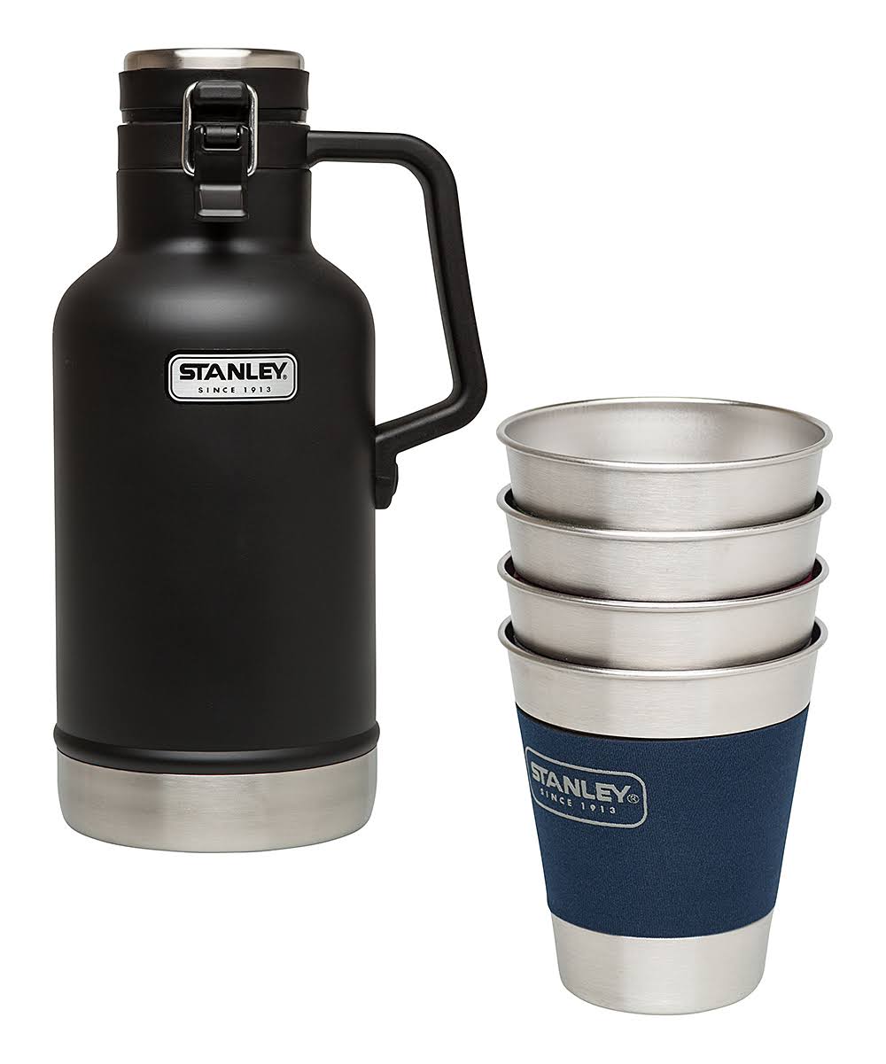 Stanley Classic 2 qt Vacuum Growler + Adventure Stacking Steel Tumblers