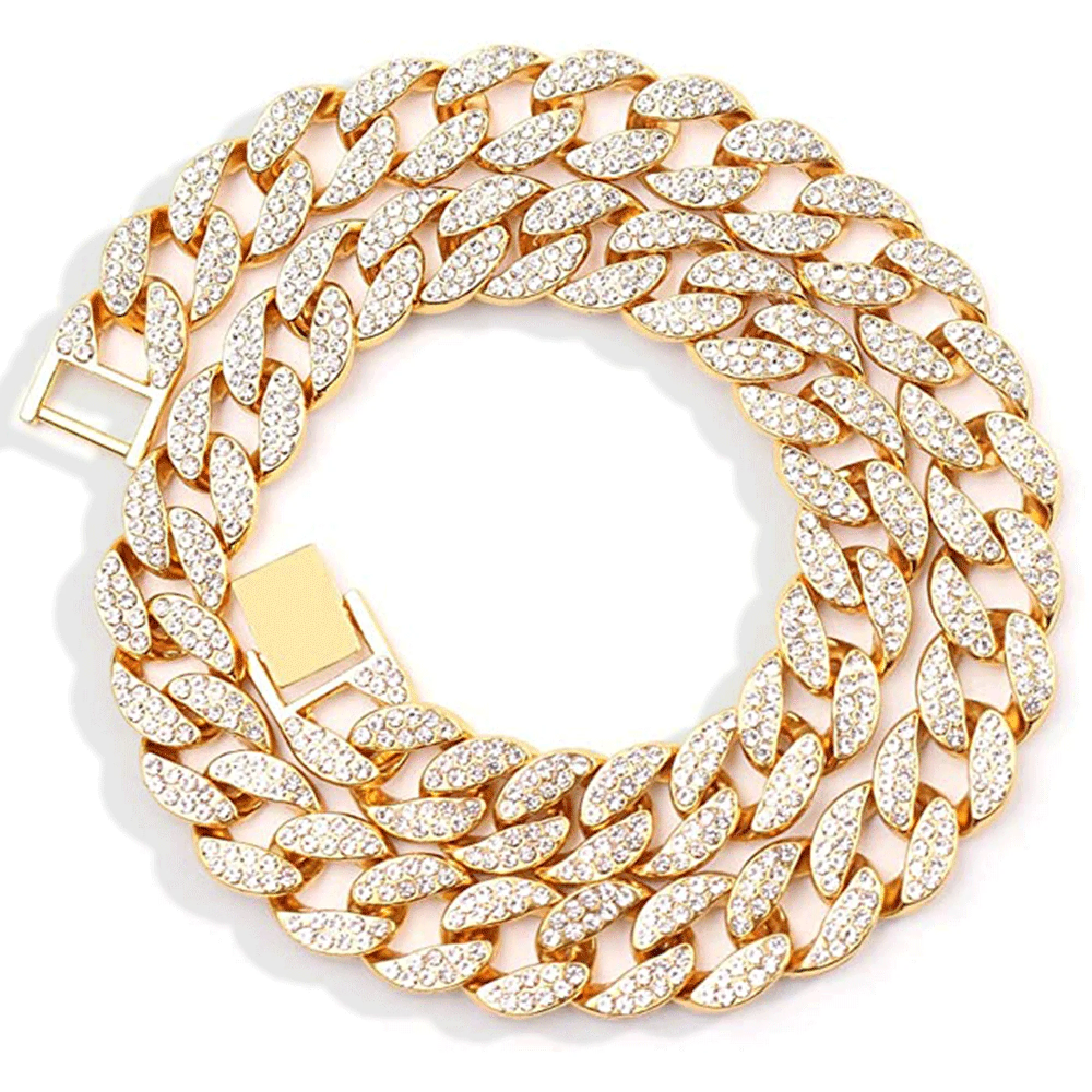 Miami Cuban Link Necklace (15mm, Gold)
