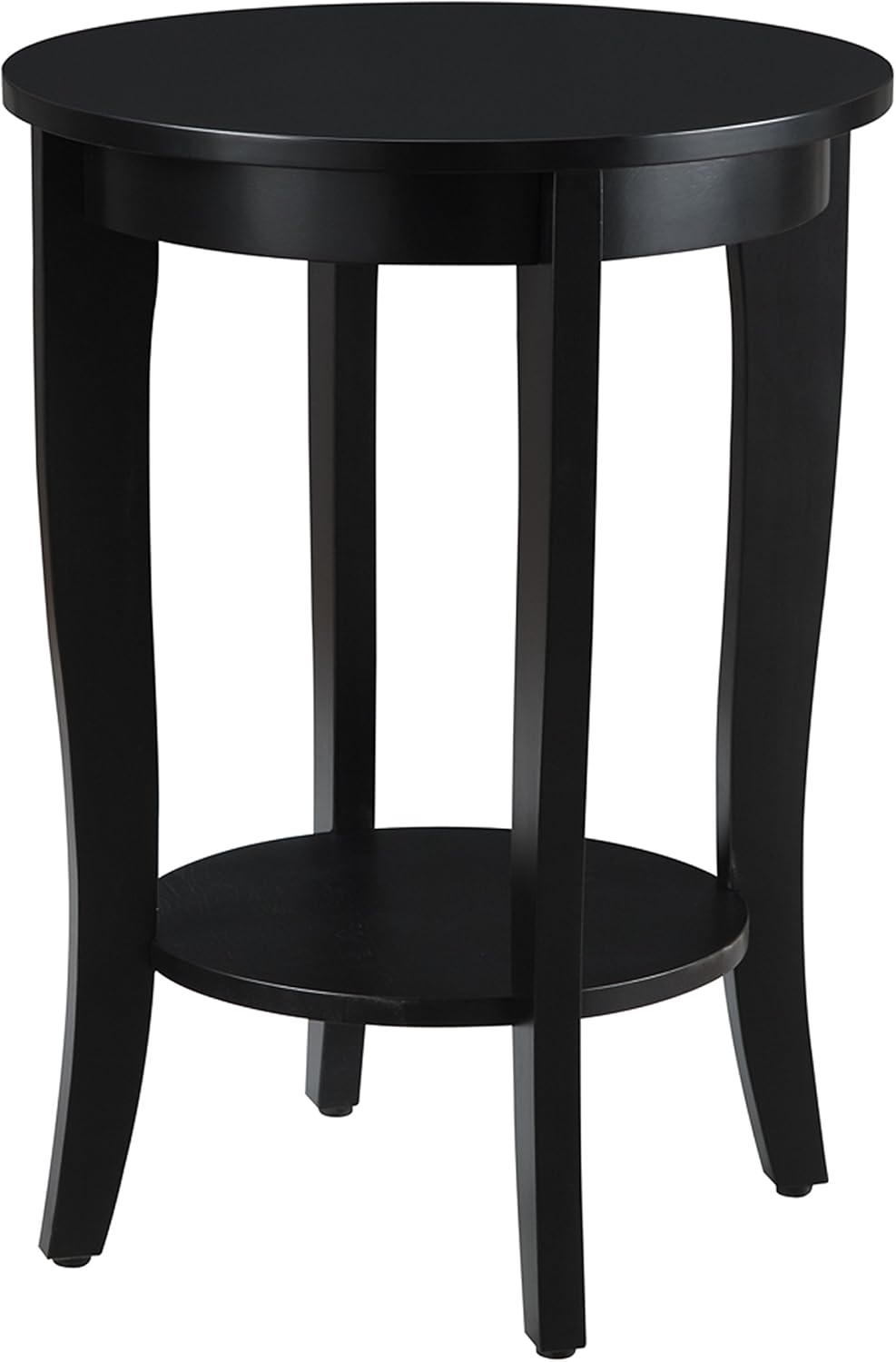 Convenience Concepts American Heritage Round End Table, White