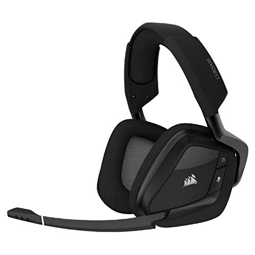 CORSAIR VOID RGB ELITE Wireless Gaming Headset – 7.1 Surround Sound – Omni-Directional Microphone – Microfiber Mesh Earpads – Up to 40ft Range – iCUE