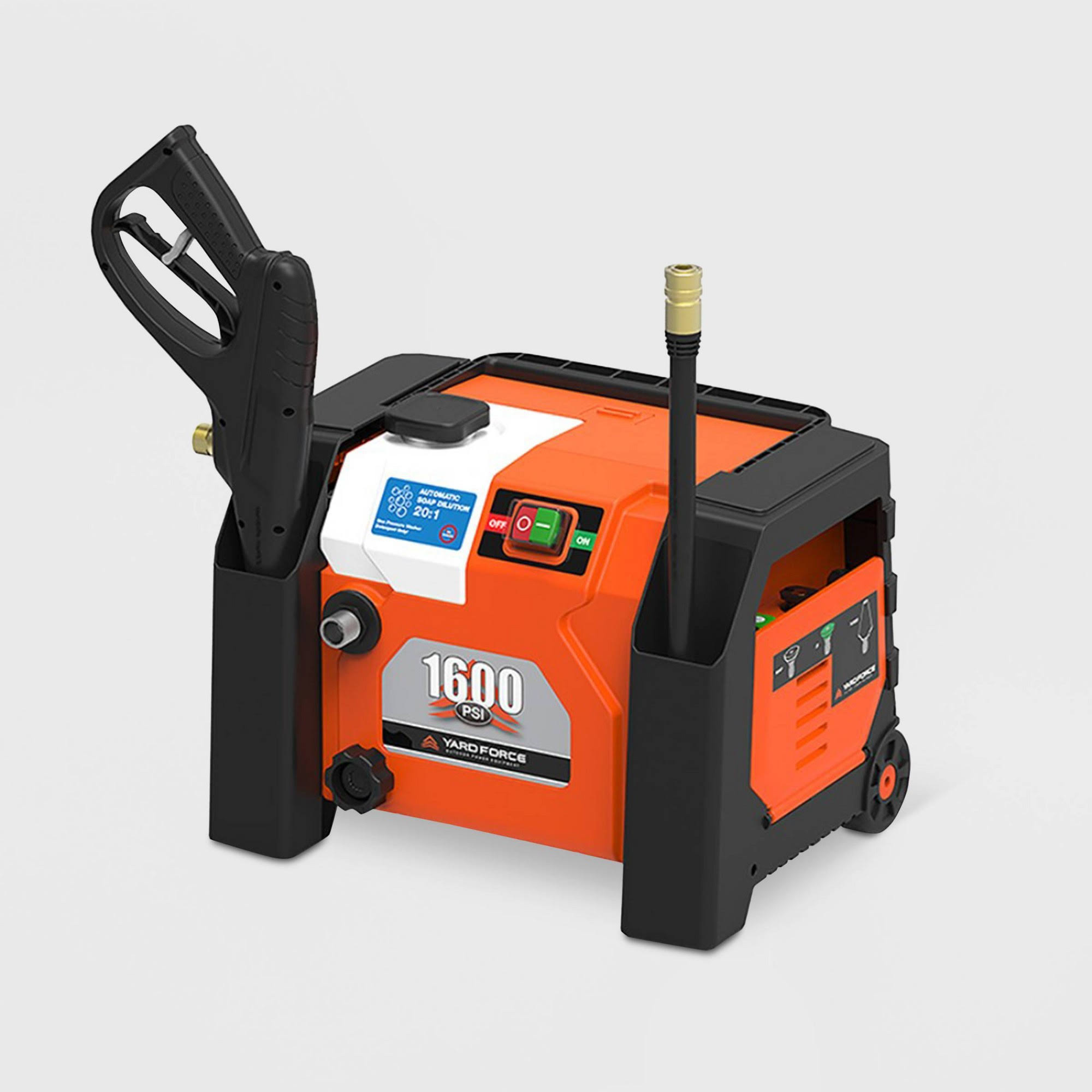 Yard Force YF1600A1 1600 PSI 1.2 GPM All-in-1 Electric Pressure Washer