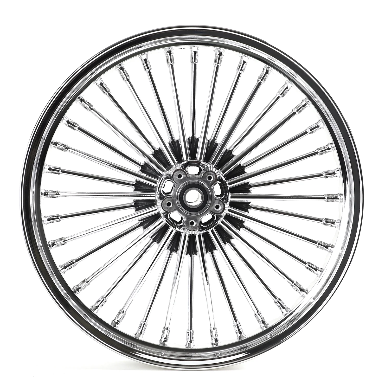 Chrome 21X3.5 Fat Spoke Front Wheel Rim ABS for Harley Touring Road King Glide Ultra Classic 09-20