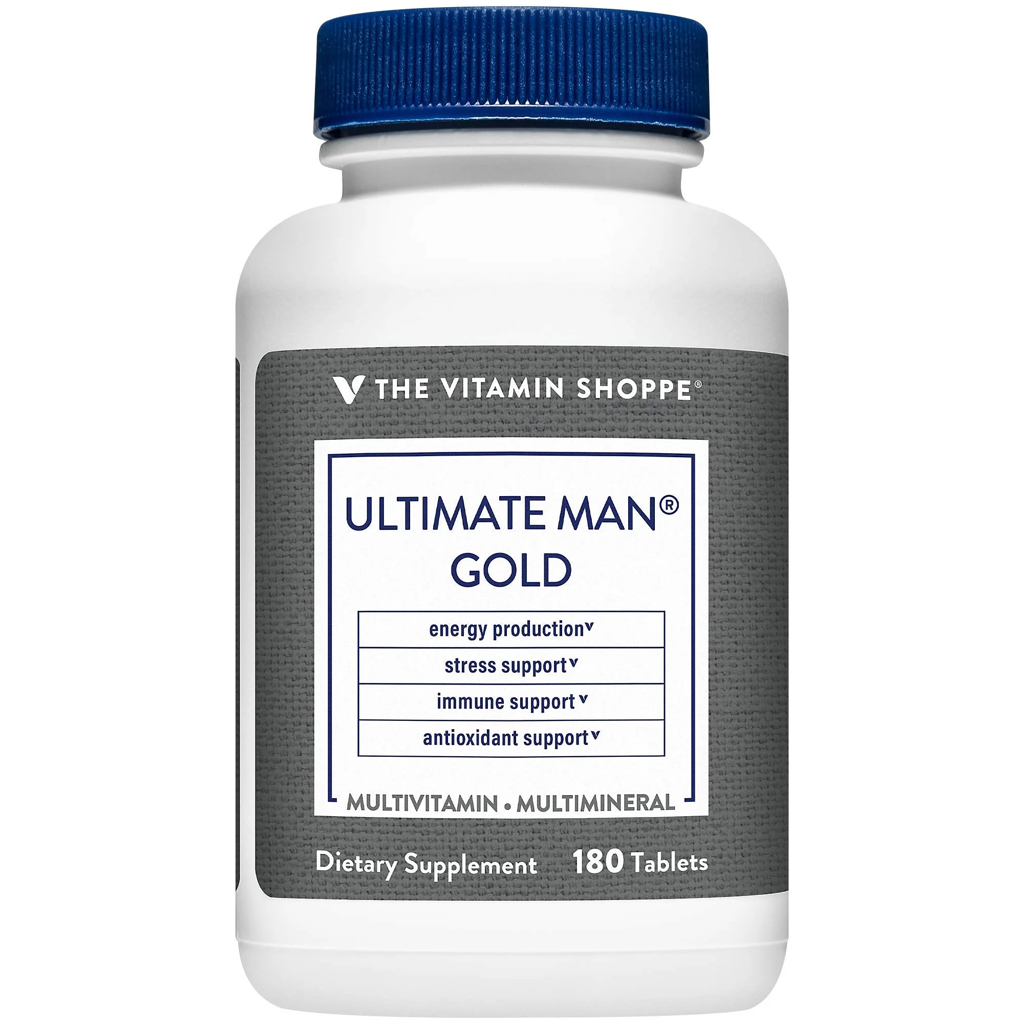 The Vitamin Shoppe Ultimate Man Gold Multivitamin, High Potency Multi C Energy & Antioxidant Blend