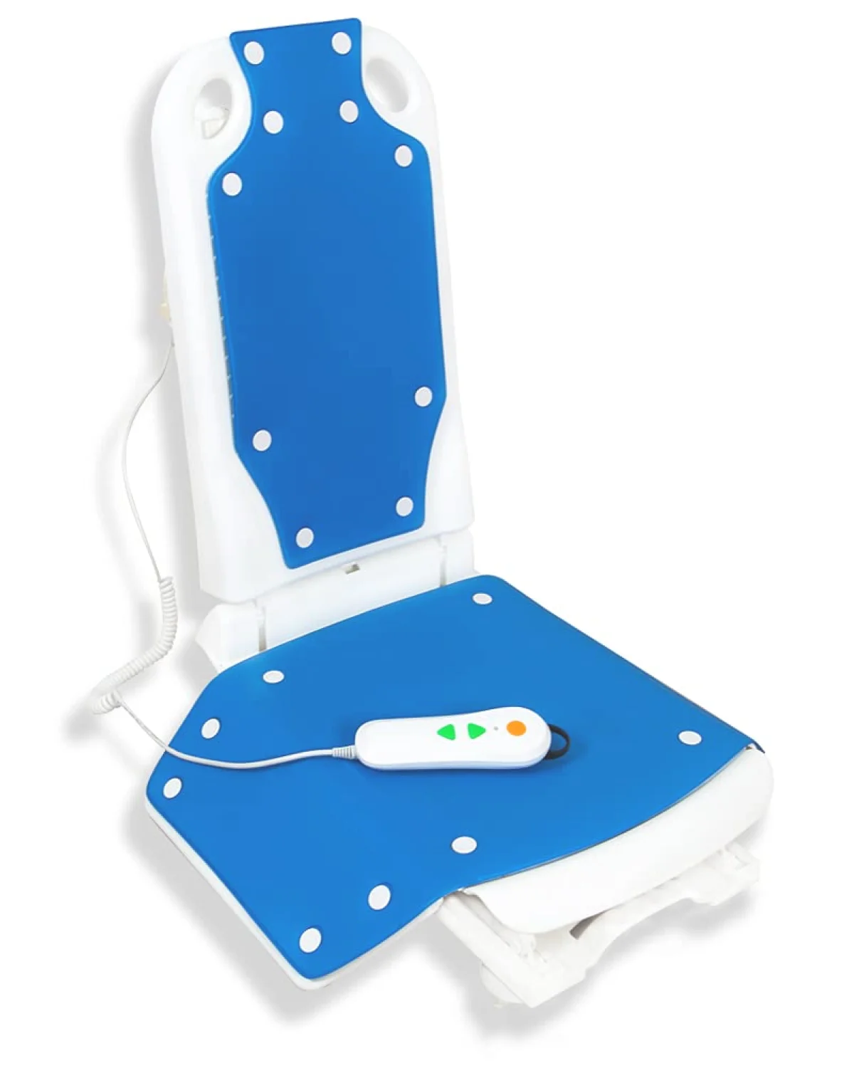 Electric Bath Lift Chair ,Suitable for Bathtubs Larger Than 16“ Wide, High-Strength Steel Pole Support,6 Bottom Non-Slip Suction Cups,Collapsible