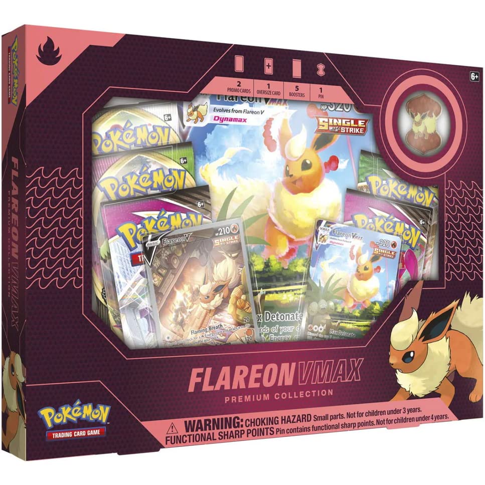 Pokemon TCG: Eevee Evolutions Flareon - VMAX Premium Collection