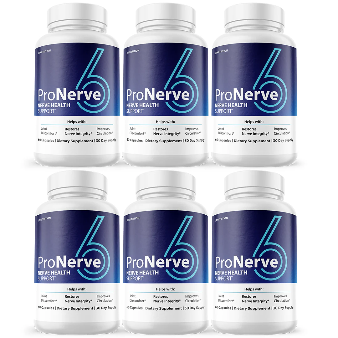 ProNerve6 Nerve Health Supplement to Support Nerve Functions Relief -6 Bottles - Kansas Nuitrition - HNZSDS