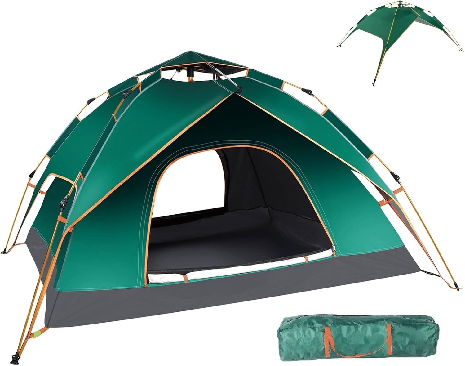 Camping Tent for 2 Or 3 Person,Instant Pop Up Tents, Double Layer Easy Set Up Tent & Shelter
