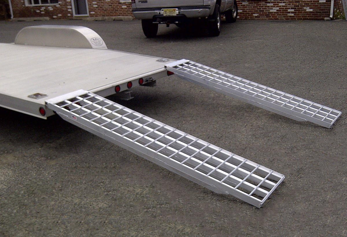 Five Star Aluminum Ramp (2) Set For Trailers - 60in.L x 12in.W, 5,000 lb. Capacity Per Pair