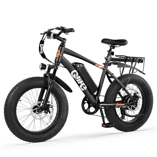 Racer Fat tire Electric Bike for Adults - 28MPH Mountain Ebike with Peak 1200W Brushless Motor, 499Wh Removable Battery