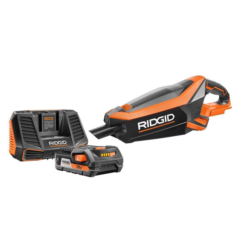 Ridgid 18-Volt Gen5x Cordless Brushless Vacuum with 18-Volt Lithium-Ion 2.0 Ah Battery and Charger Kit - Avayadevconnect