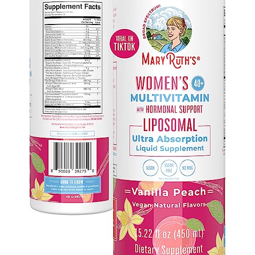 MaryRuth's Vitamin Drop for Women 40+ | Sugar Free Multivitamin Liquid | Immune Support Supplement | Mood Balance | Vegan | Non-GMO | 15.22 Fl Oz