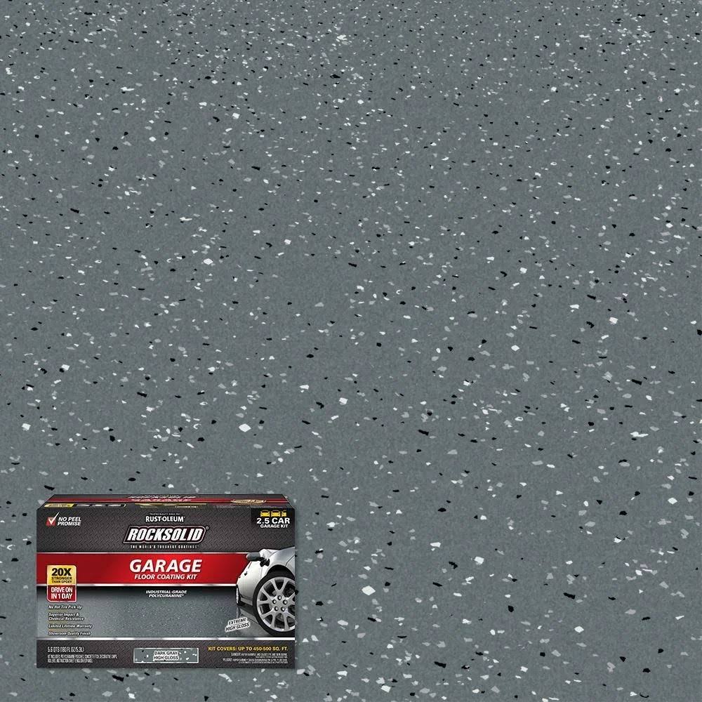 180 oz. Dark Gray Polycuramine 2.5 Car Garage Floor Kit 365195