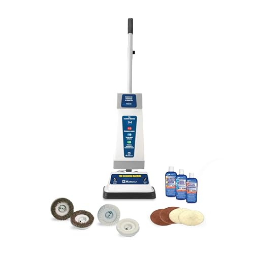 Koblenz Floor Shampooer and Polisher, Hard Floor Cleaner, Carpet Cleaning Machine with Scrubbing Brushes, Polishing Pads, and Carpet Shampoo