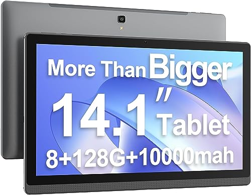 14.1 Inch Android Tablet, Android 12 Large Screen Tablet with1080P Full HD, 6G+128G, 512G-Expand