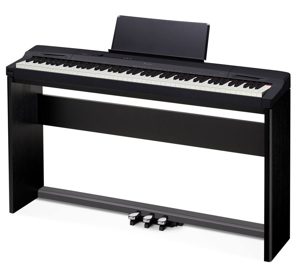Casio Privia PX-160 STANDSP33 Digital Piano with Stand and Pedals- Black