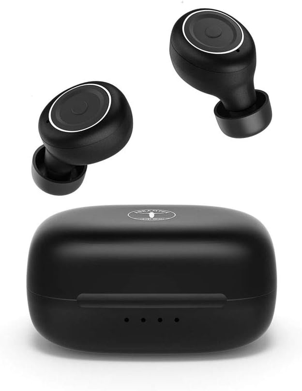 Smallest True Wireless Earbuds, ABRAMTEK E8 Mini Bluetooth 5.0 Headphones, Tiny USB-C Charging Case, IPX7 Waterproof
