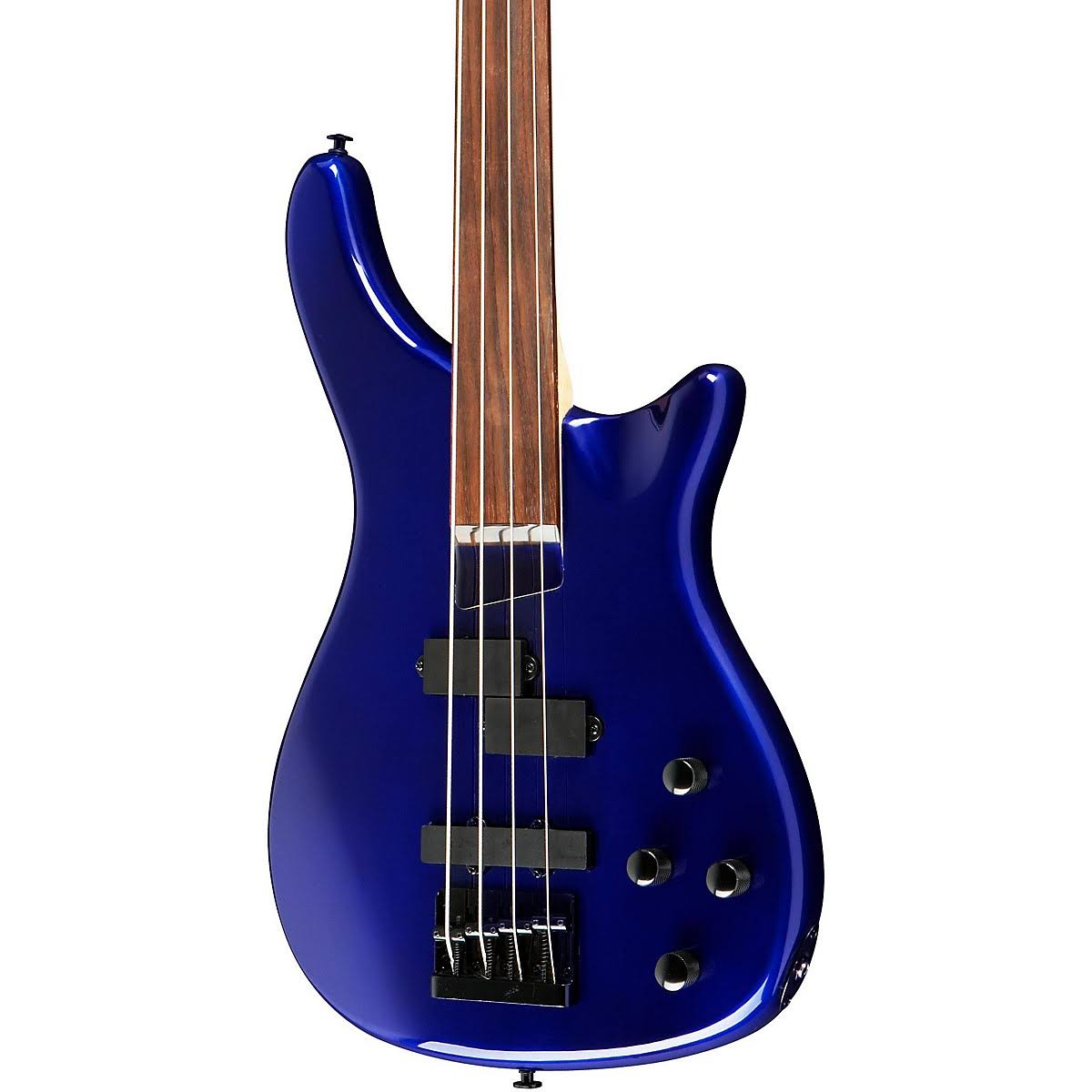 Rogue LX200BF Fretless Series III Electric Bass Guitar Metallic Blue
