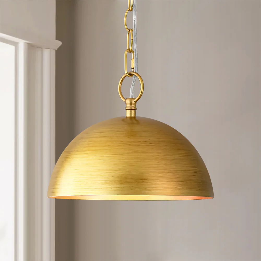 1-Light Dimmable Dome Industrial Pendant (9-20)