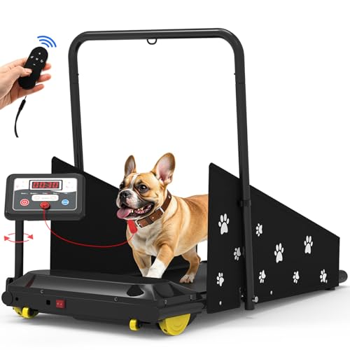 CIIHI Dog Treadmill for Medium Small Dogs - 265lbs Weight Capacity Pet Running Machine with 360° Rotatable Display