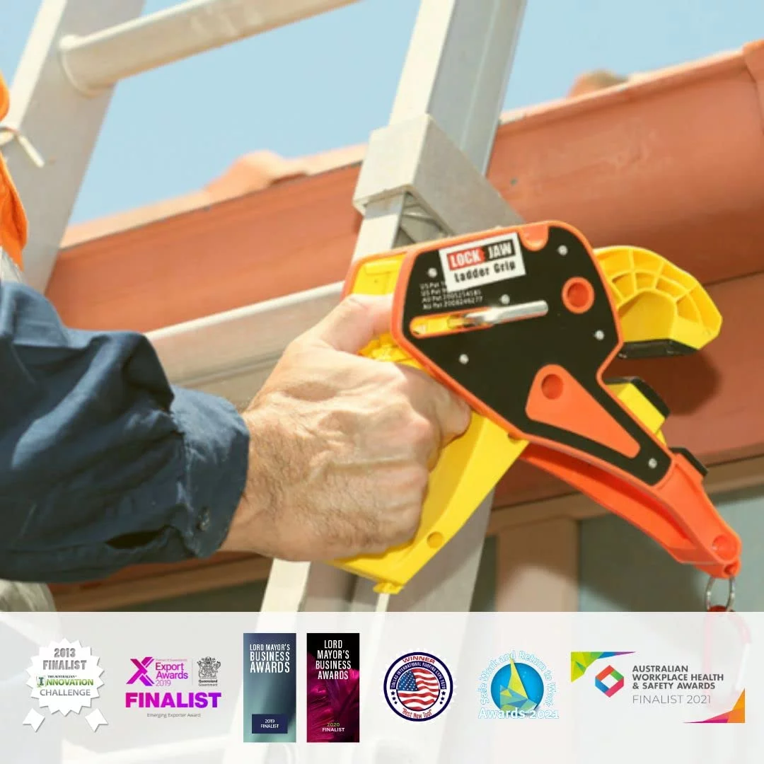 Lock Jaw Ladder Grip - Ladder Safety Clip - Feel Secure on Your Ladders and Climb Safer - Radiant Selections