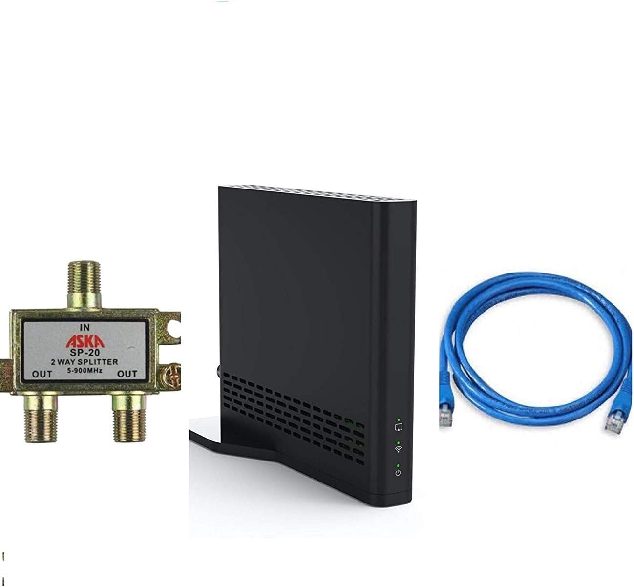 Sling AirTV 2 Dual-Tuner Local Channel Streamer for TVs and Mobile Devices w/DVR Bundle with Quest 3-Ft Cat5e UTP Cable