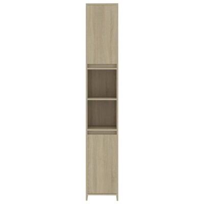 Aminur 11.81x22 W x 72.24x22 H x 11.81x22 D Linen Cabinet Ebern Designs Finish: Sonoma Oak