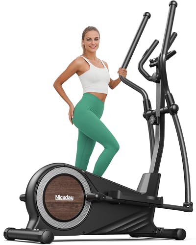 Niceday Elliptical Exercise Machine, Elliptical Machine for Home, Magnetic Elliptical Trainer with 15.5IN-19IN Stride, 16 Resistance Levels