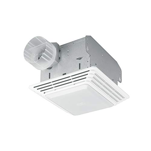 Broan-NuTone 678 Ventilation Fan and Light Combo for Bathroom and Home, 100 Watts, 50 CFM,White