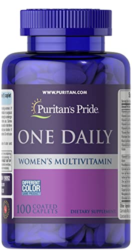 Puritan's Pride One Daily Women's Multivitamin Caplets, 100 Count - Kansas Nuitrition - HNZSDS
