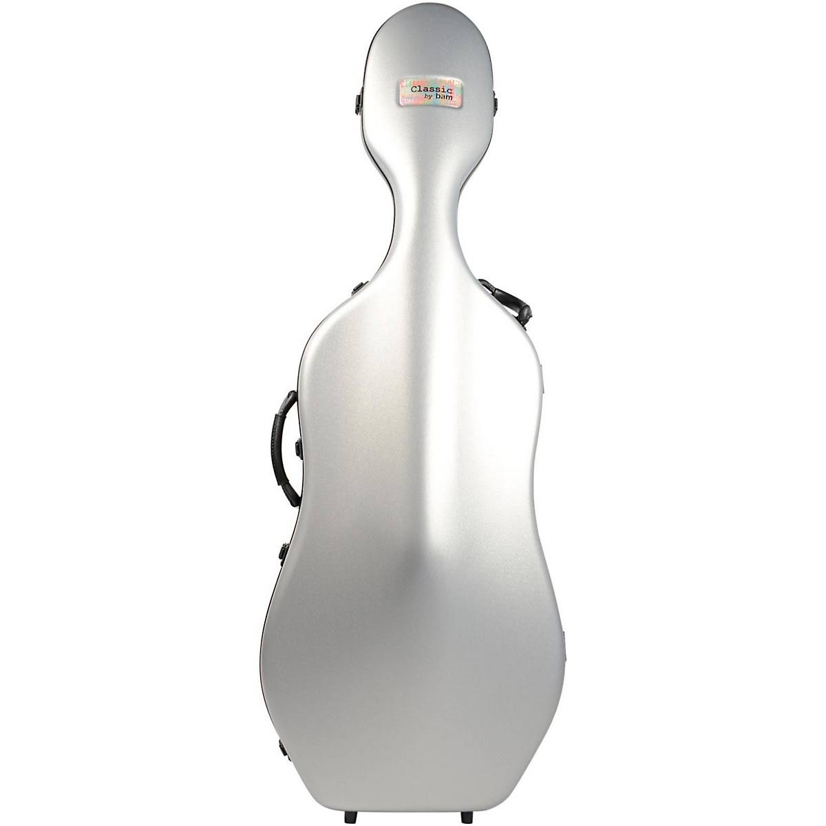 BAM 1001SW Classic Cello Case with Wheels Silver