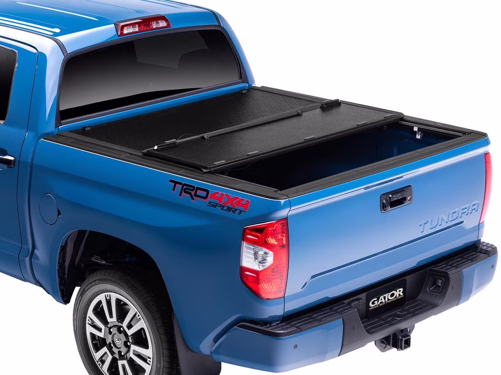 Gator EFX Hard Tri-Fold Truck Bed Tonneau Cover | GC44014 | Fits 2016 - 2023 Toyota Tacoma (fits with or w/o bedside storage boxes) 5' 1" Bed (60.5")