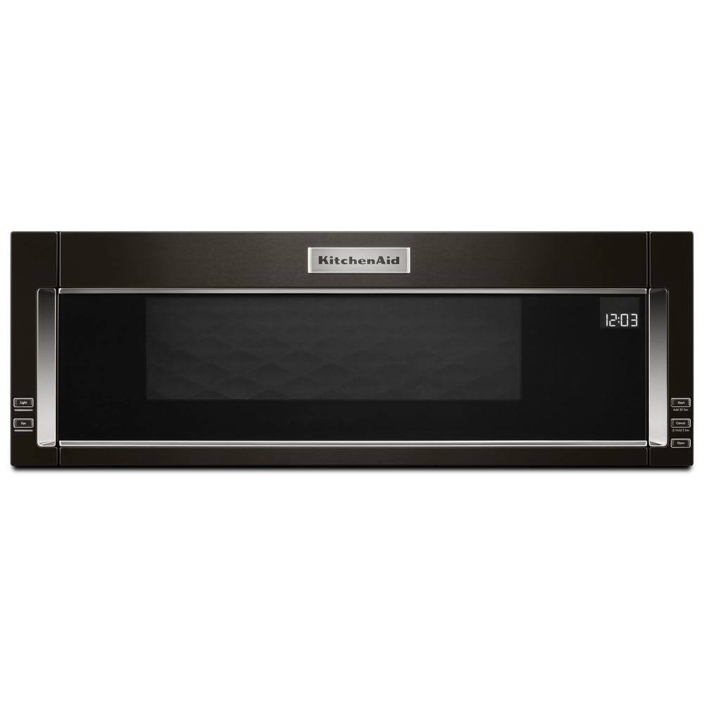 KitchenAid 1000-Watt Low Profile Microwave Hood Combination with PrintShield Finish (Black Stainless) - Megean