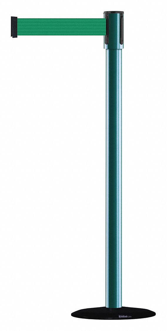 Tensabarrier 890B-33-28-28-Max-No-G6X-C Slimline Post,green,green Post