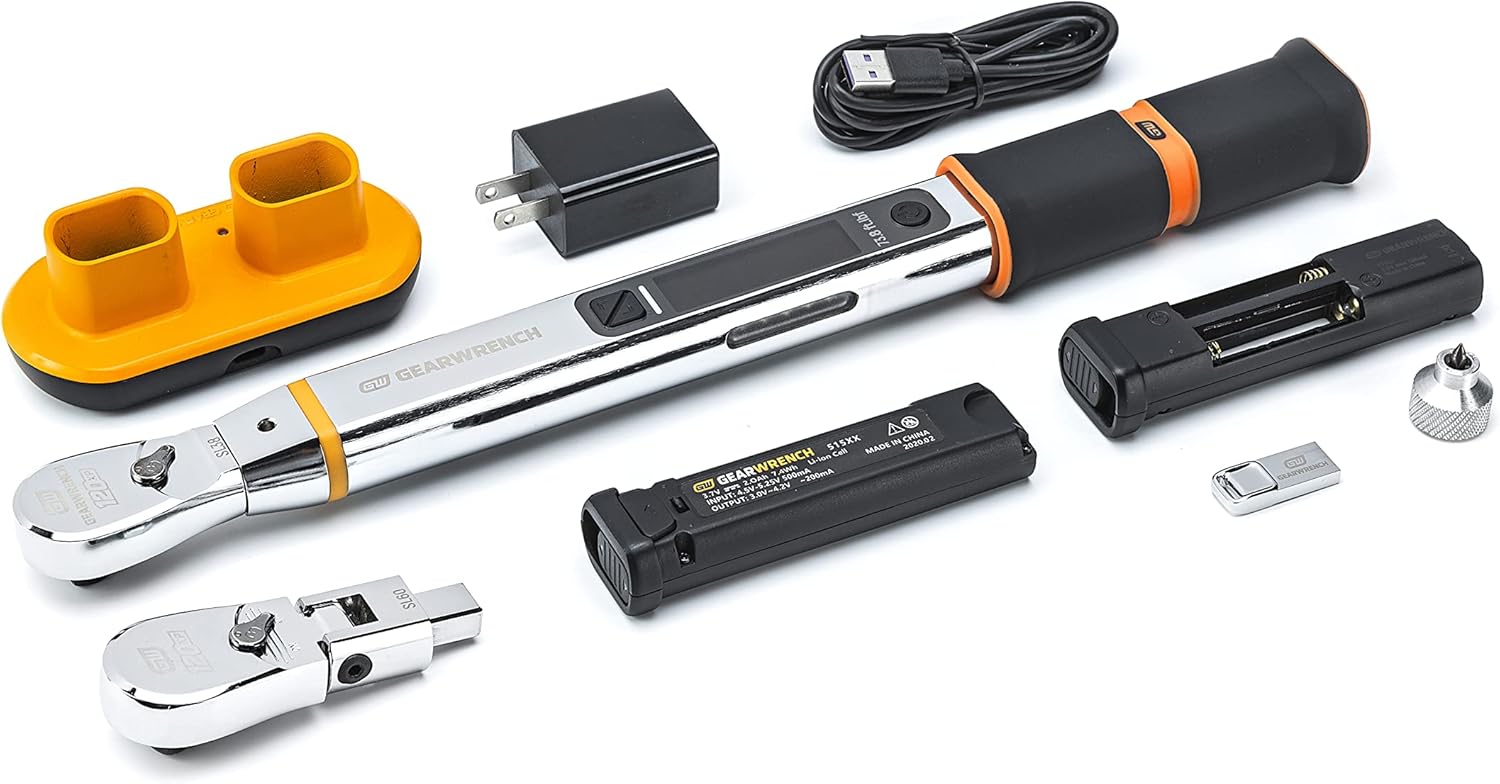 GEARWRENCH 3/8" 120XP™ E-Spec Electronic Interchangeable Head Torque Wrench 20-100Nm - 85245