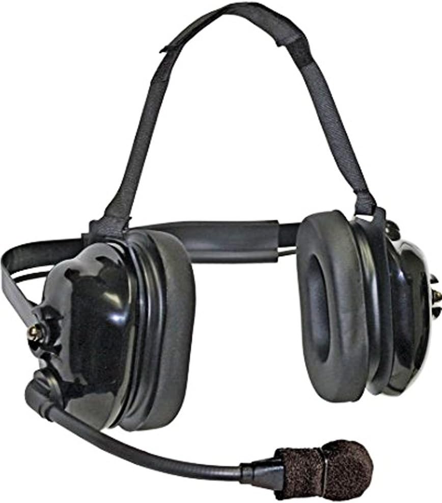 Klein Electronics TITAN-FLEX Titan-FlexBoom Headset; Extreme High-Noise, Dual-Muff Headset with FlexBoom Microphone, Foam Pads and Black Earshells