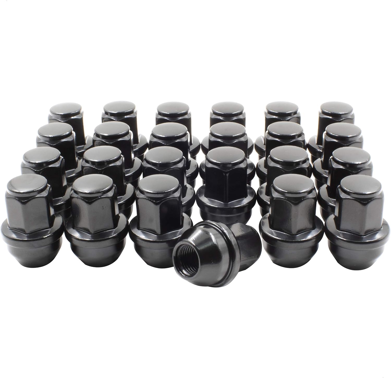 Wheel Accessories Parts Set of 24 OEM Black 14x1.5 Lug Nuts fits Ford F150, Expedition, Lincoln 4L3Z-1012-A 611-288 Wheel Lug Nut
