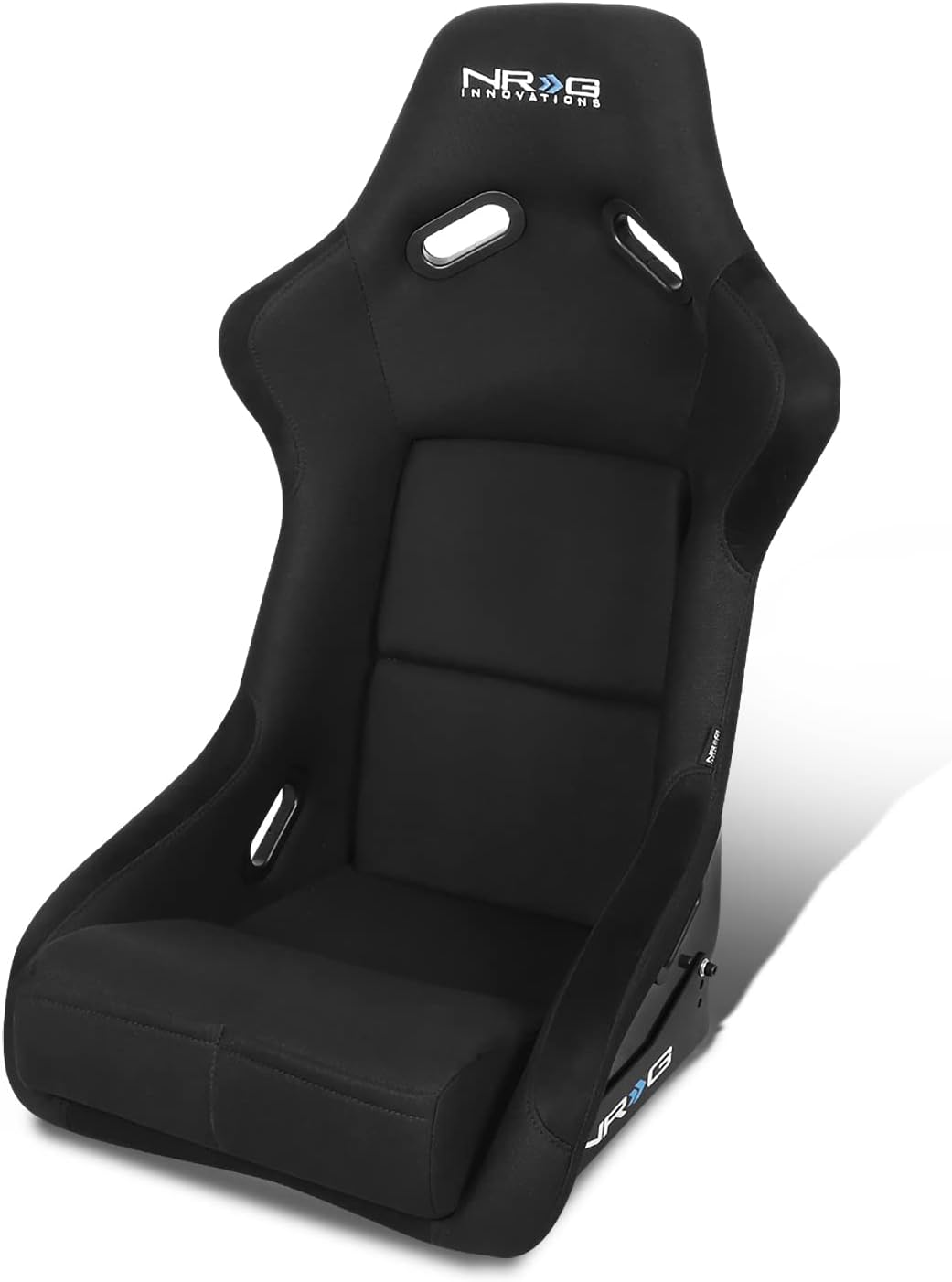 NRG FRP-300E 1-Side Fiber Glass Bucket Style Racing Seat w/Adjustable Mounting Bracket (Black)