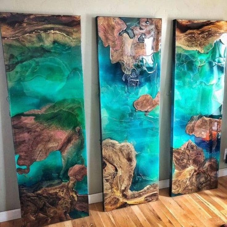 Customized Large Epoxy Table, Resin Dining Table for 2, 4, 6, 8, Epoxy Coffee Table, Living Room Table, Home Decor, Bar Counter (28.5" Inches Tall