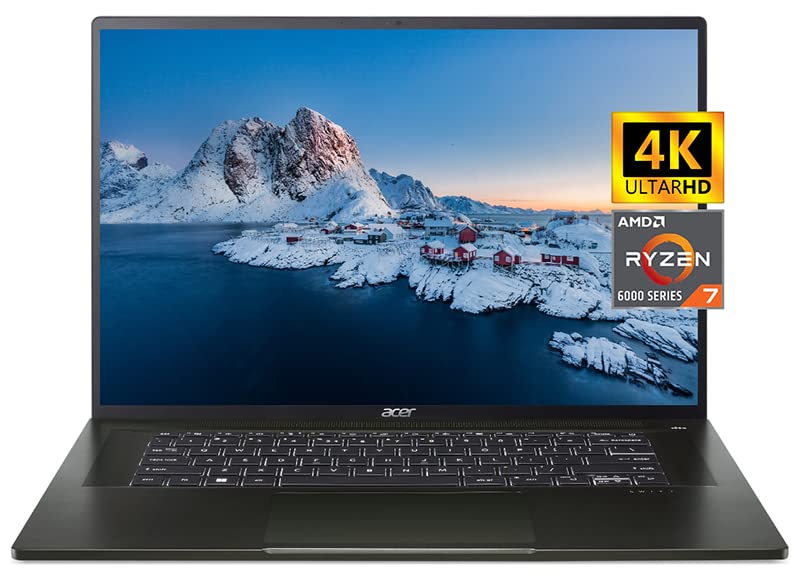 Acer 2023 Newest Swift Edge 16" 4K OLED Laptop, Ultra Thin and Light, AMD Ryzen 7 6800U(Up to 4.7GHz), 16GB LPDDR5 RAM, 1TB NVMe SSD, Backlit Keys