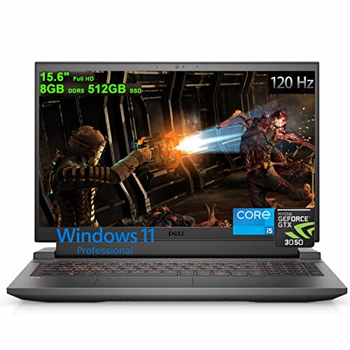 Dell G15 5000 5520 15 Gaming Laptop | 15.6" FHD WVA 120Hz | 12th Gen Intel 12-Core i5-12500H (>i7-11850H) | 8GB DDR5 256GB SSD | GeForce RTX 3050 4GB