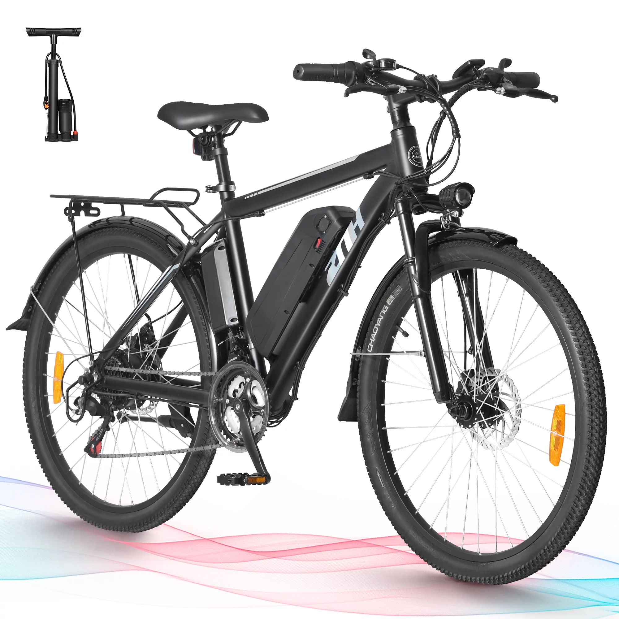 Electric Bike 350W Electric Mountain Bike 21-Speed Shifter Adult Ebike Electric Bicycle for Men Women 36V/10Ah Battery with 3 Working Models, Black