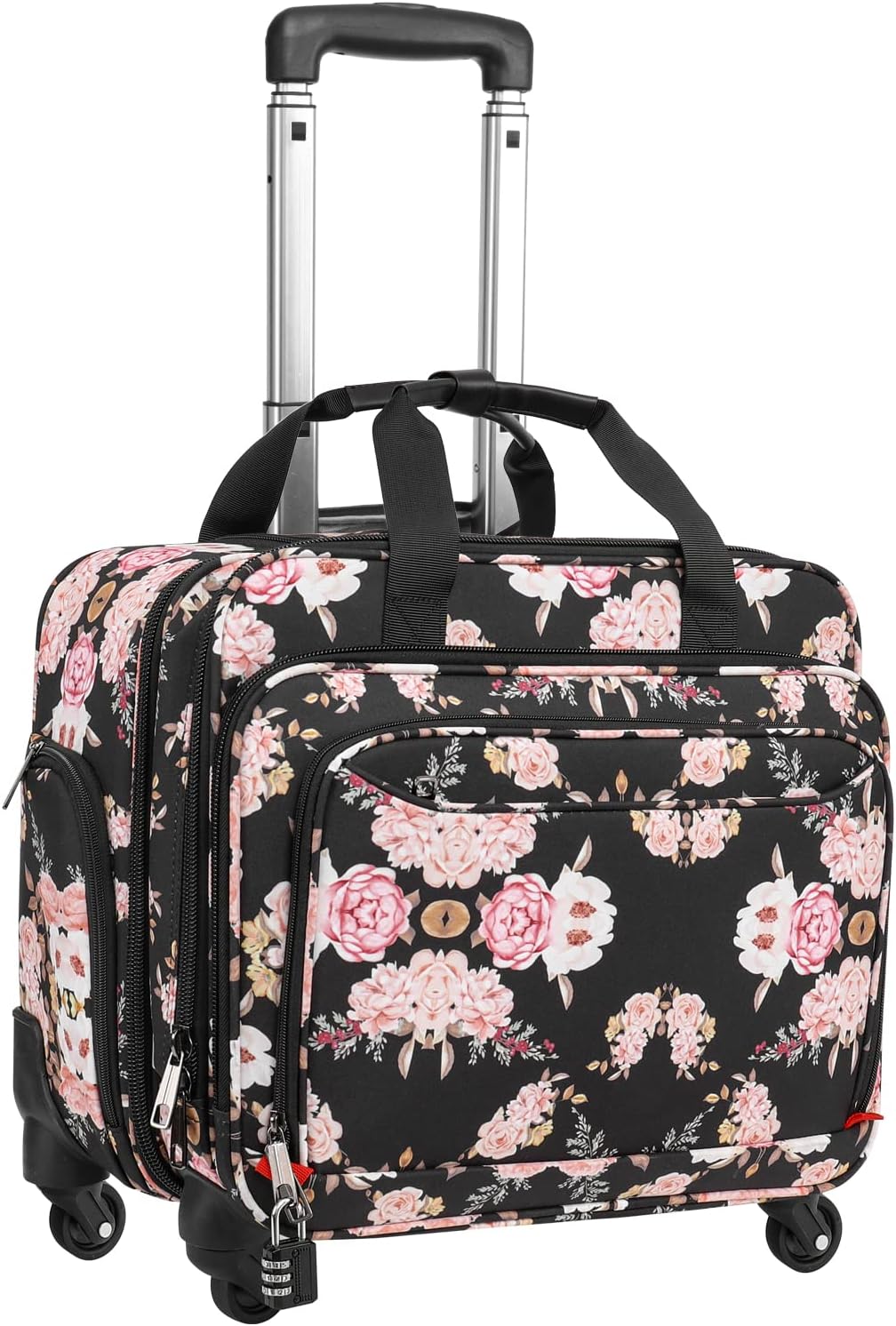 MOSISO Rolling Laptop Bag Case, 15-16 inch Rolling Briefcase for Women Men with Wheels