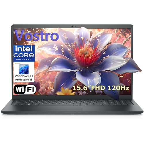 Dell 15.6" Laptop Computer for Home and Student, Intel Core Processor (Beat i5-1135G7), 32GB DDR4 RAM, 1TB PCIe SSD, Business Vostro 120Hz FHD, WiFi