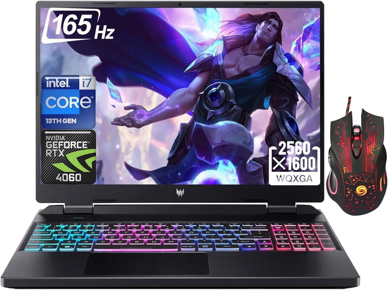 Acer Predator Helios Neo Gaming Laptop, 16" WQXGA Display, Intel Core i7-13700HX, 32GB DDR5 RAM, 2TB SSD, NVIDIA GeForce RTX 4060, Backlit Keyboard