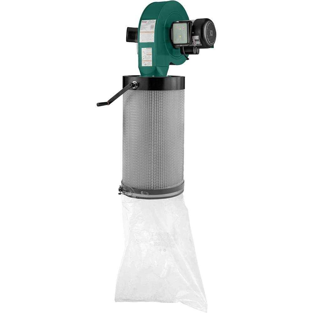 Grizzly 1-1/2 HP Wall-Mount Dust Collector with Canister Filter G0944