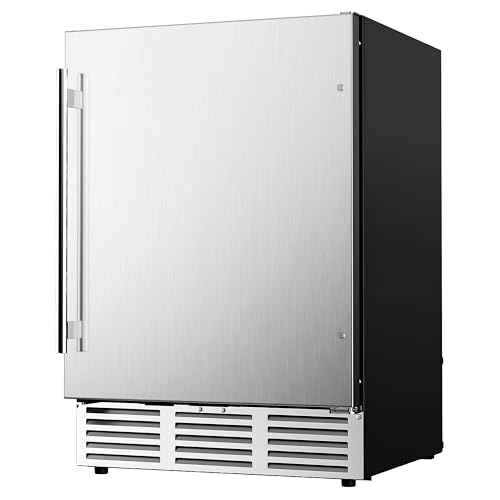 Icyglee Undercounter Stainless Steel Beverage Refrigerator